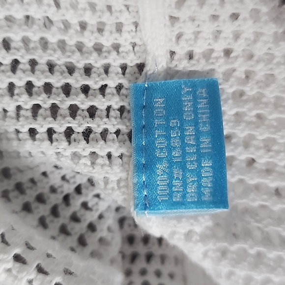 J. McLaughlin white crochet top/swim cover with fringe-M - Picture 7 of 8